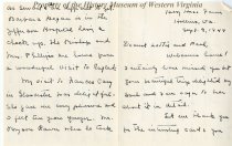 Letter from Belinda Spindle to Charlotte Hunter