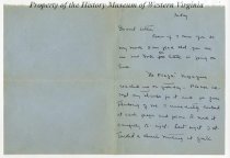 Letter from Belinda Spindle to Charlotte Hunter