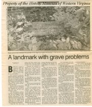 A landmark with grave problems
