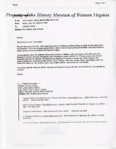 Email correspondence between Lewis Ingles Jeffries and Charles Palmer