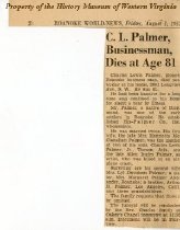 C.L. Palmer, Businessman, Dies at Age 81