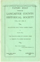 Papers Read before the Lancaster County Historical Society