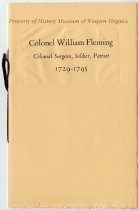 Colonel William Fleming, cover