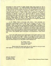 A letter sent to Sorrel Bedman from Jarvis Freymann