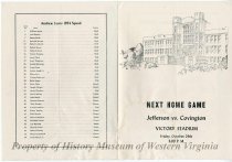 Jefferson High School vs Andrew Lewis High School Football Program