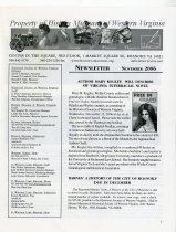 Historical Society of Western Virginia Newsletter