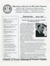Historical Society of Western Virginia Newsletter