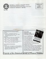 Historical Society of Western Virginia Newsletter