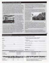 Historical Society of Western Virginia Newsletter