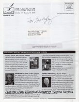 Historical Society of Western Virginia Newsletter