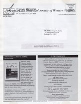 Historical Society of Western Virginia Newsletter