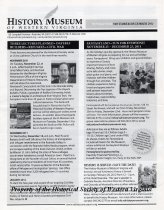 Historical Society of Western Virginia Newsletter