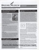 Historical Society of Western Virginia Newsletter