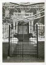 Fence outside Fralin House