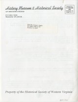 Newsletter, History Museum & Historical Society