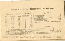 "A Souvenir" of the Decennial Celebration of Roanoke City, Virginia