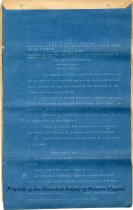 Contract for the construction of a tavern at Mill Mountain