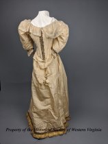 Silk and lace evening gown