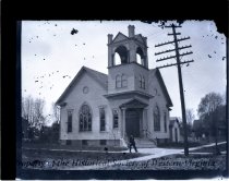 Church with Man in Front