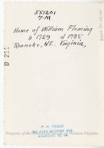 Home of William Fleming.