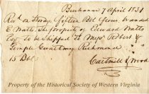 Receipt for storage of flour