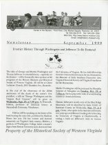 Historical Society of Western Virginia Newsletter