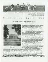 Historical Society of Western Virginia Newsletter