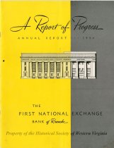 The First National Exchange Bank of Roanoke Annual Report