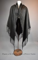 Black Silk Taffeta Mourning Robe