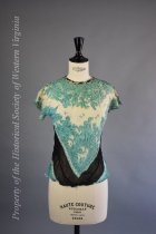 Asian-influenced crepe blouse