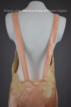 peach and lace satin nightgown