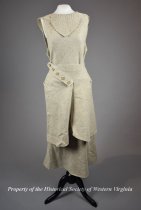 1930s beige linen dress set