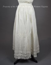 1890s white cotton petticoat