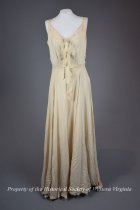 1930s cream butterfly hem Art Deco gown