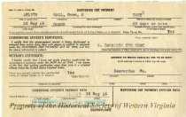 Mustering Out Payment for Owen Keith Hall