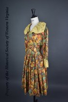 Fall floral long sleeve dress