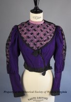 Purple cotton bodice