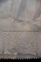 Gored cotton and lace petticoat