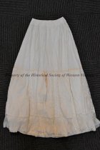 Gored cotton and lace petticoat