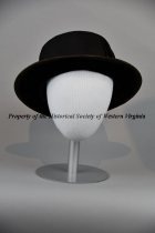 Women's Black Flat Top Hat