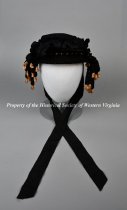 Bonnet and Victorian Tassled Headpiece