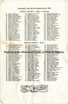 Last page of Graduation Program