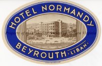 Hotel Normandy Luggage Label