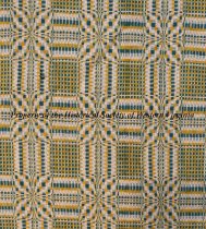 "Blooming Leaf of Mexico" Overshot Coverlet