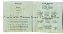Chamber of Commerce 1st Annual Banquet Program 1906