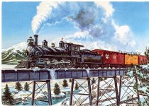 Howard Fogg Christmas card to Marie Dudra from O. Winston Link