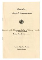 Virginia Polytechnic Institute 81st Annual Commencement Program