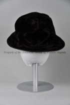 Women's Black Velvet Sunhat