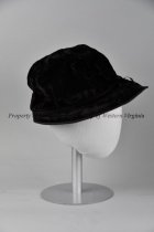 Women's Black Velvet Sunhat