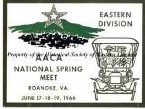 AACA National Spring Meet Plaque